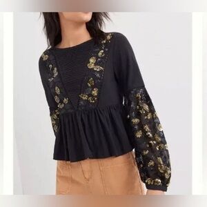 Anthropologie Neale Sequined Peplum
Top size Small